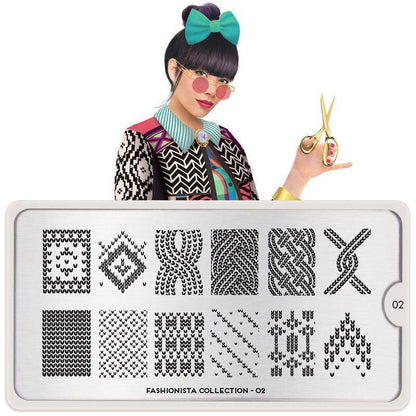 Fashionista 02 ✦ Nail Stamping Plate - MoYou London