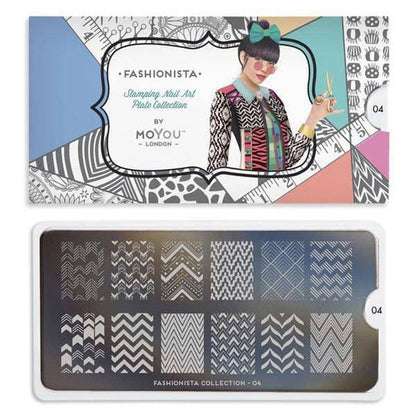 Fashionista 04 ✦ Nail Stamping Plate - MoYou London
