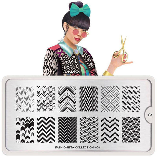 Fashionista 04 ✦ Nail Stamping Plate - MoYou London