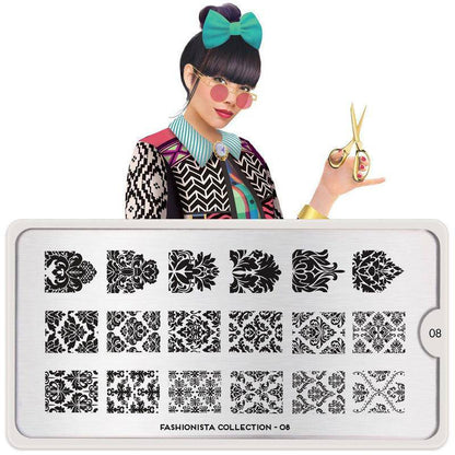 Fashionista 08 ✦ Nail Stamping Plate - MoYou London