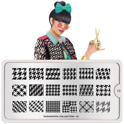 Fashionista 10 ✦ Nail Stamping Plate - MoYou London