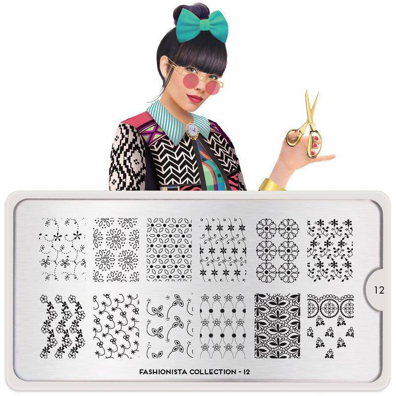 Fashionista 12 ✦ Nail Stamping Plate - MoYou London
