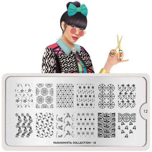Fashionista 12 ✦ Nail Stamping Plate - MoYou London