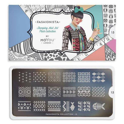 Fashionista 15 ✦ Nail Stamping Plate - MoYou London