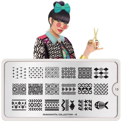 Fashionista 15 ✦ Nail Stamping Plate - MoYou London