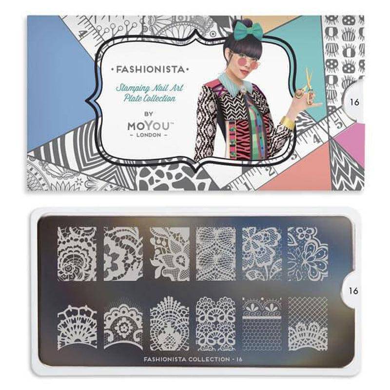 Fashionista 16 ✦ Nail Stamping Plate - MoYou London