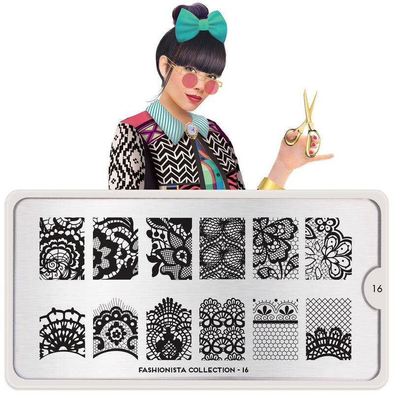 Fashionista 16 ✦ Nail Stamping Plate - MoYou London