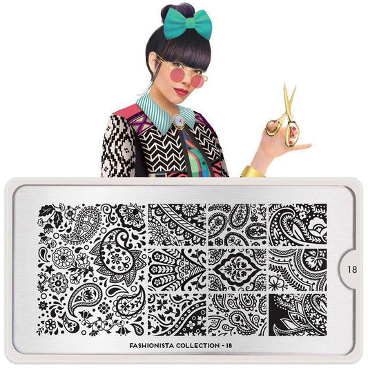 Fashionista 18 ✦ Nail Stamping Plate - MoYou London