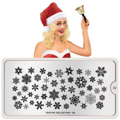 Festive 02 ✦ Nail Stamping Plate - MoYou London