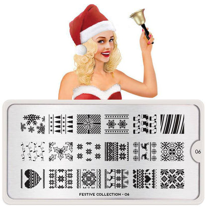 Festive 06 ✦ Nail Stamping Plate - MoYou London