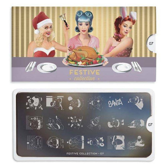 Festive 07 ✦ Nail Stamping Plate - MoYou London