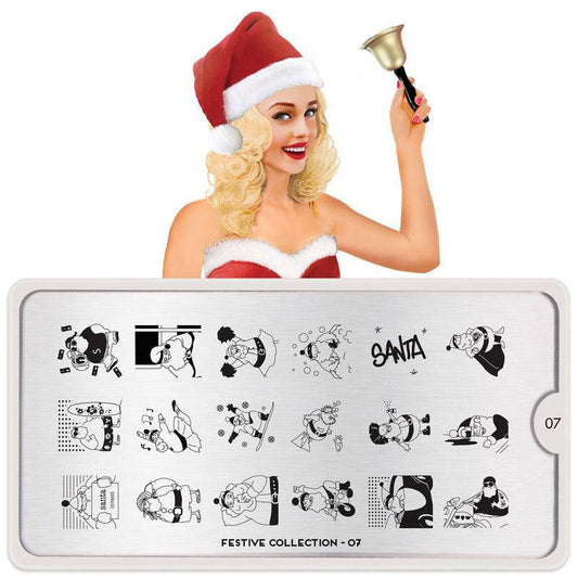 Festive 07 ✦ Nail Stamping Plate - MoYou London