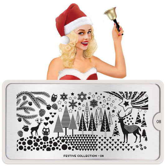 Festive 08 ✦ Nail Stamping Plate - MoYou London