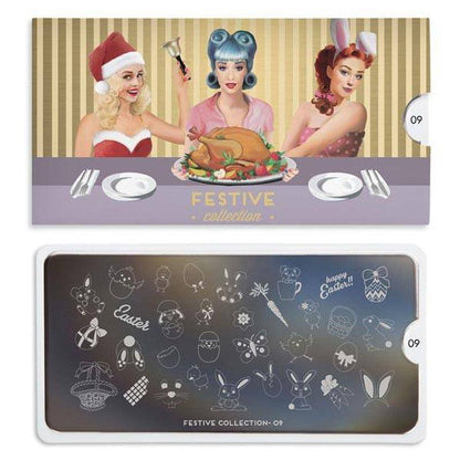 Festive 09 ✦ Nail Stamping Plate - MoYou London