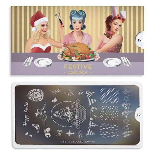 Festive 12 ✦ Nail Stamping Plate - MoYou London