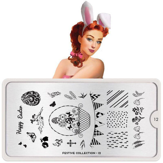 Festive 12 ✦ Nail Stamping Plate - MoYou London