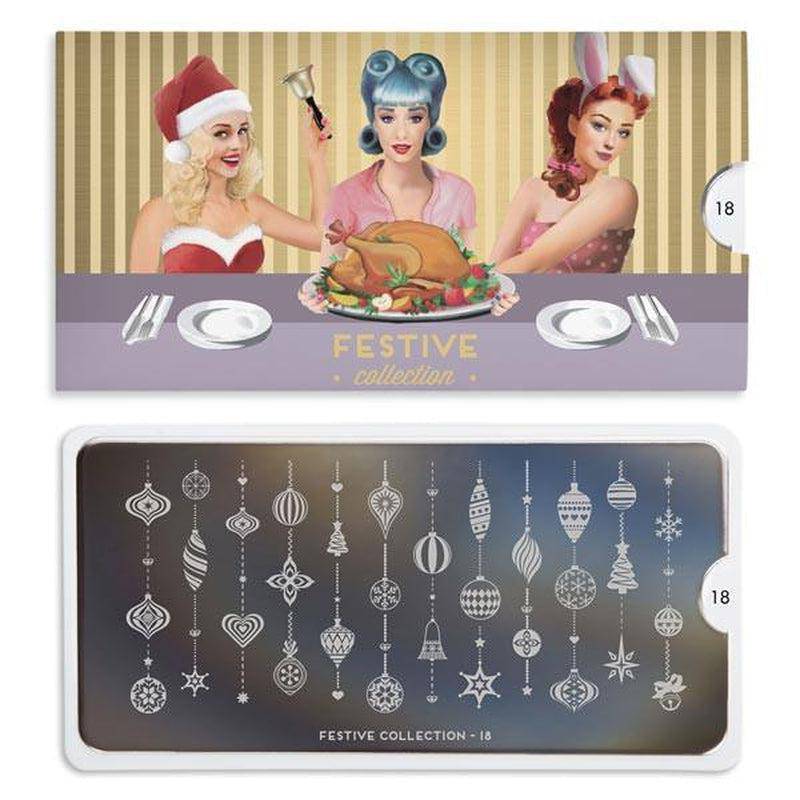Festive 18 ✦ Nail Stamping Plate - MoYou London