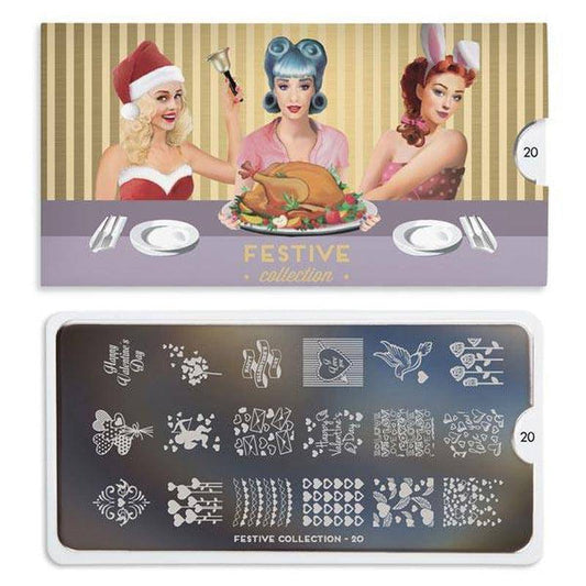 Festive 20 ✦ Nail Stamping Plate - MoYou London