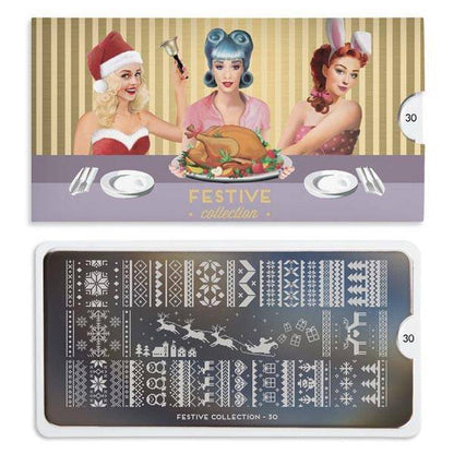 Festive 30 ✦ Nail Stamping Plate - MoYou London