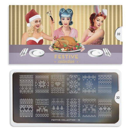 Festive 32 ✦ Nail Stamping Plate - MoYou London