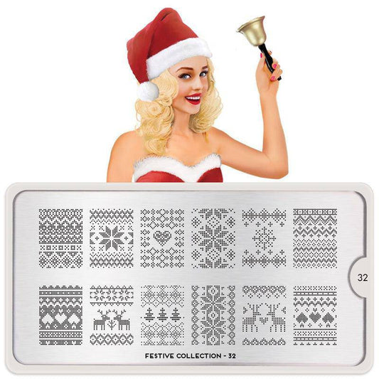Festive 32 ✦ Nail Stamping Plate - MoYou London