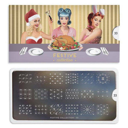 Festive 33 ✦ Nail Stamping Plate - MoYou London