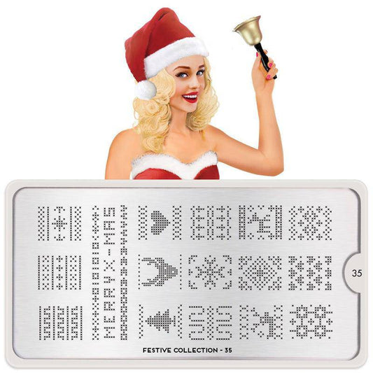 Festive 35 ✦ Nail Stamping Plate - MoYou London