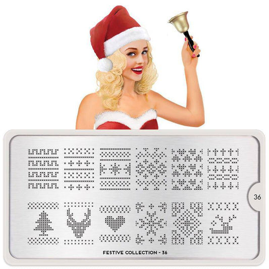 Festive 36 ✦ Nail Stamping Plate - MoYou London