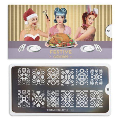 Festive 38 ✦ Nail Stamping Plate - MoYou London
