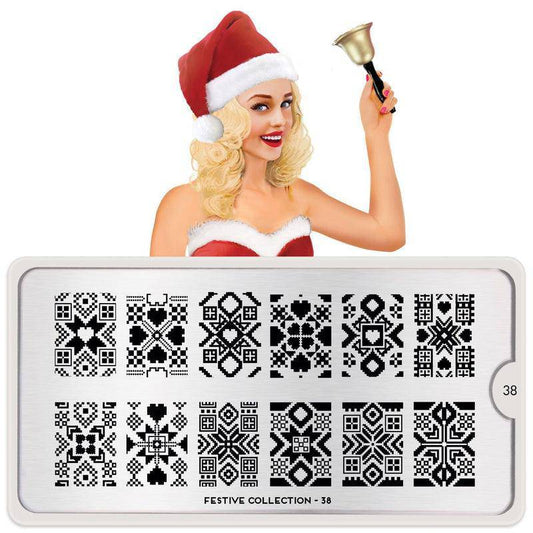 Festive 38 ✦ Nail Stamping Plate - MoYou London