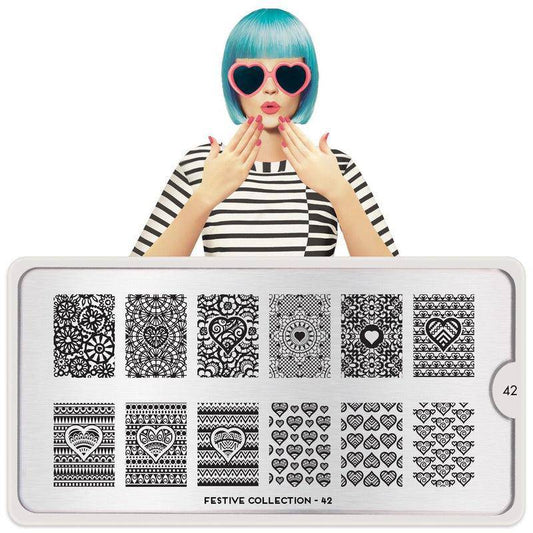 Festive 42 ✦ Nail Stamping Plate - MoYou London