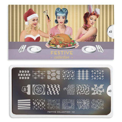 Festive 43 ✦ Nail Stamping Plate - MoYou London