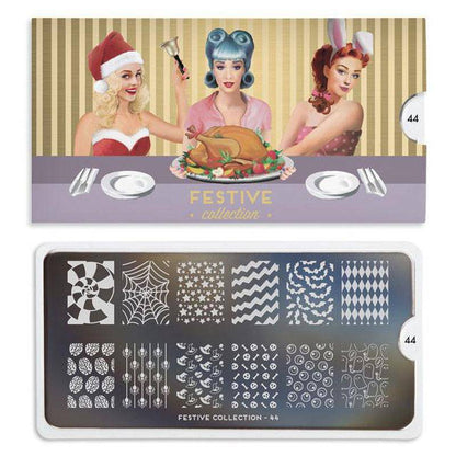 Festive 44 ✦ Nail Stamping Plate - MoYou London