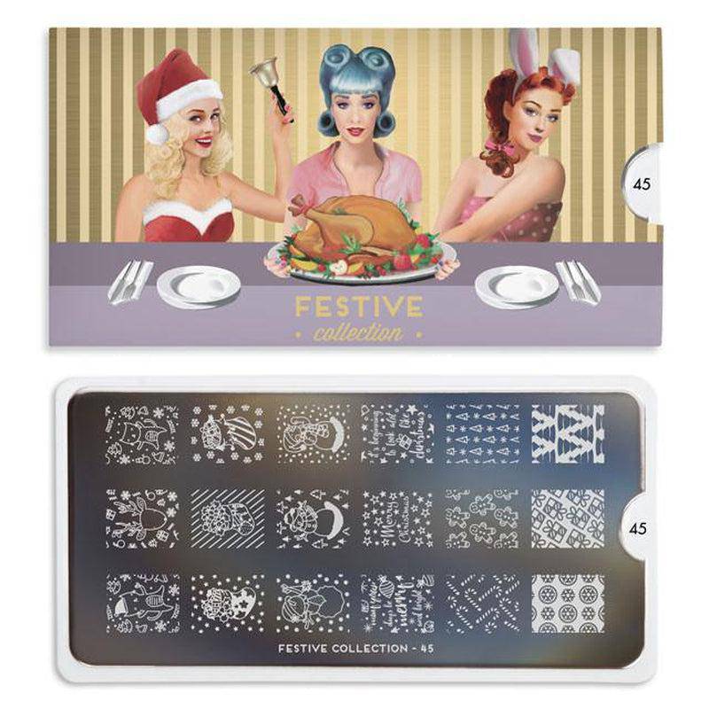 Festive 45 ✦ Nail Stamping Plate - MoYou London