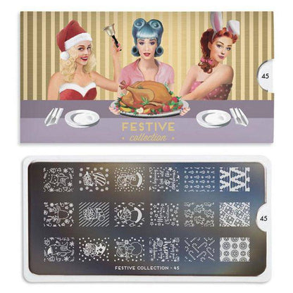 Festive 45 ✦ Nail Stamping Plate - MoYou London