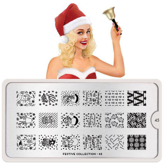 Festive 45 ✦ Nail Stamping Plate - MoYou London