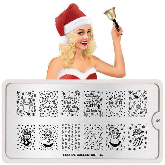 Festive 46 ✦ Nail Stamping Plate - MoYou London