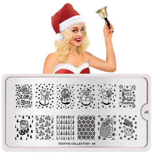 Festive 48 ✦ Nail Stamping Plate - MoYou London