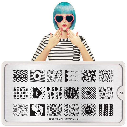 Festive 51 ✦ Nail Stamping Plate - MoYou London