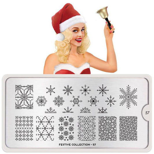 Festive 57 ✦ Nail Stamping Plate - MoYou London