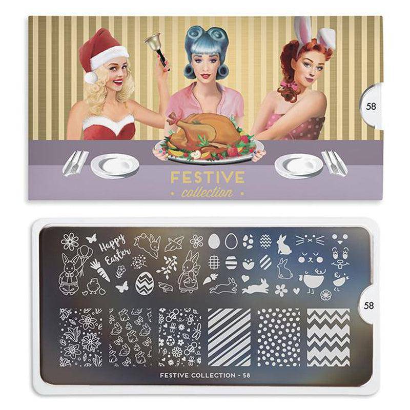 Festive 58 ✦ Nail Stamping Plate - MoYou London