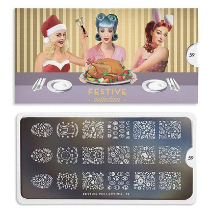 Festive 59 ✦ Nail Stamping Plate - MoYou London