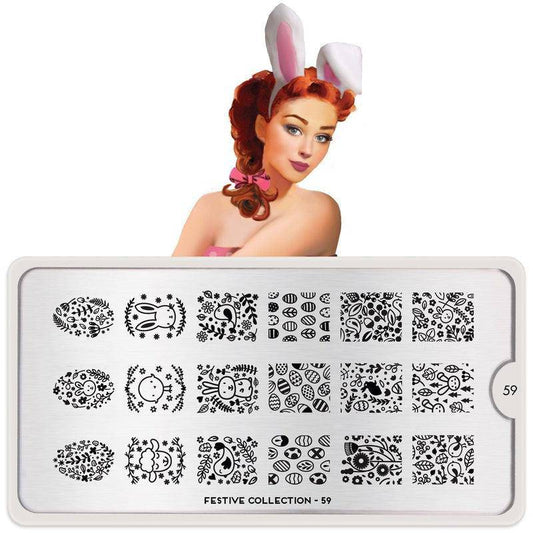 Festive 59 ✦ Nail Stamping Plate - MoYou London