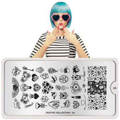 Festive 66 ✦ Nail Stamping Plate - MoYou London