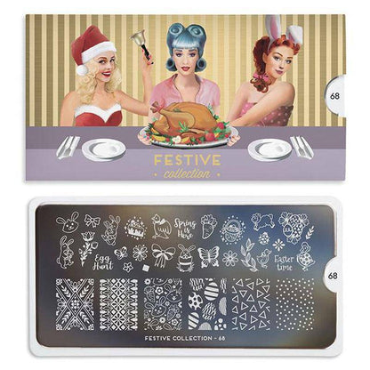Festive 68 ✦ Nail Stamping Plate - MoYou London