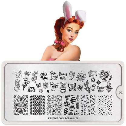 Festive 68 ✦ Nail Stamping Plate - MoYou London
