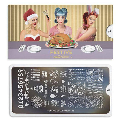 Festive 69 ✦ Nail Stamping Plate - MoYou London
