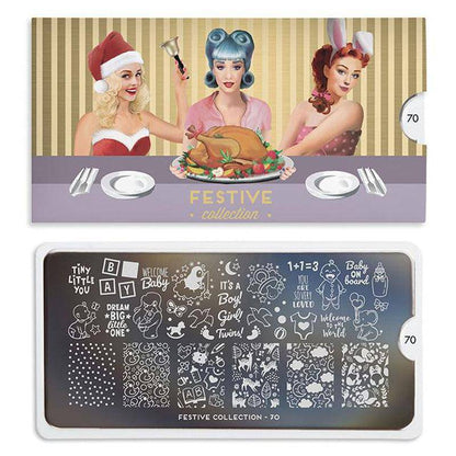 Festive 70 ✦ Nail Stamping Plate - MoYou London