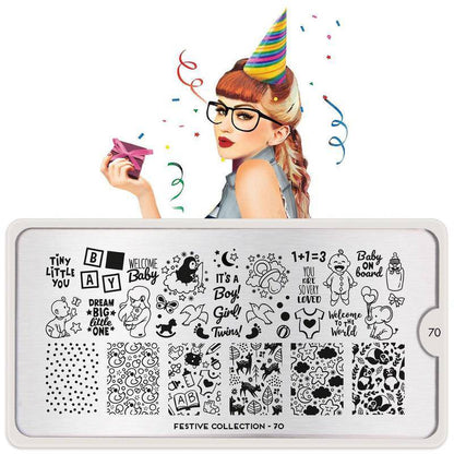 Festive 70 ✦ Nail Stamping Plate - MoYou London