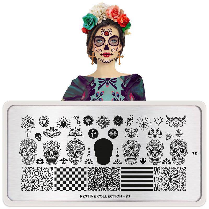 Festive 73 ✦ Nail Stamping Plate - MoYou London